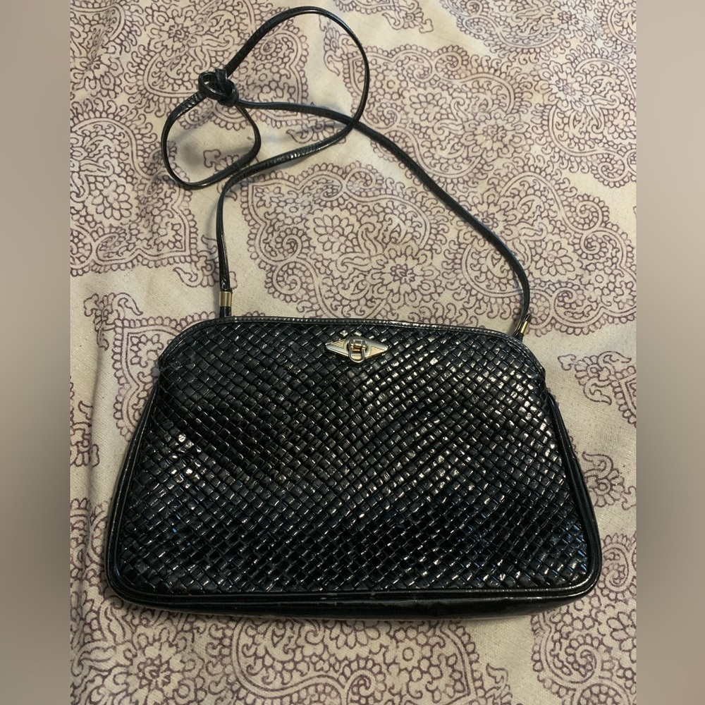 VTG Susan Gail Made in Italy black purse/clutch